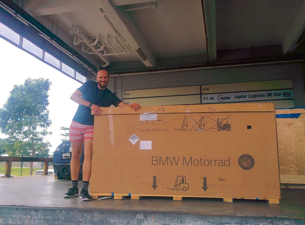 Very happy to see our bikes again, even in their boxes