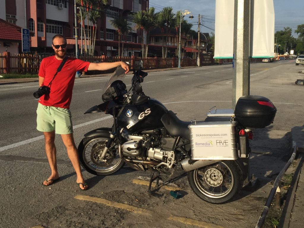 Jimmy, on the streets of Malaysia. It takes two to tango, and I wouldn't have made it without his help