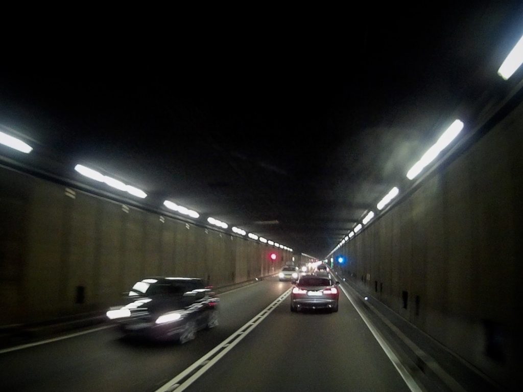 To go easy on the bike, I choose to ride under the Gotthard Pass - a 16.9km tunnel - the fourth longest in the world